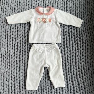 Mintini velour matching set, 6m